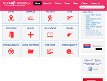 Tablet Screenshot of nepalthinking.com